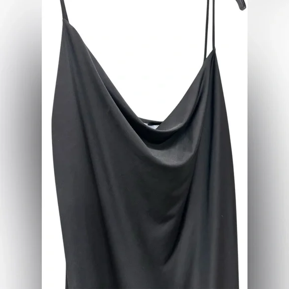 Sincerely Jules Y2K Maxi Dress Womens Medium Black Satin Slip Lace Whimsigoth - Picture 3 of 6
